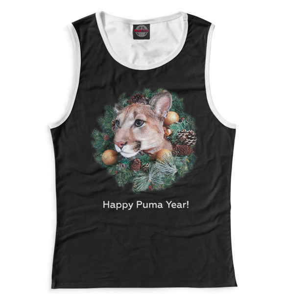 Майка Happy Puma Year! для девочек 