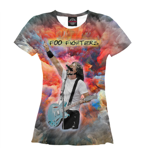Футболка Foo Fighters - Dave Grohl (Painty) для девочек 