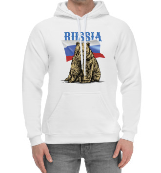 Хлопковый худи Russian bear