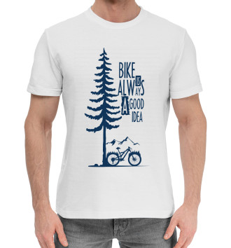 Мужская Хлопковая футболка Bike