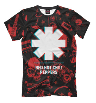 Футболка Red Hot Chili Peppers Rock Glitch
