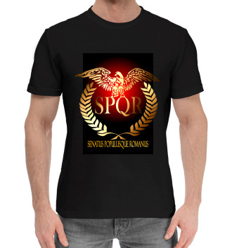Хлопковая футболка SPQR