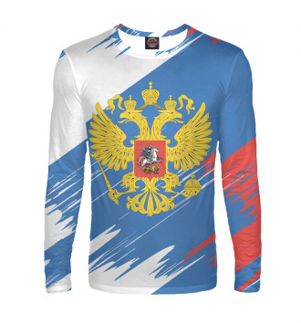 Мужской Лонгслив Флаг и герб России