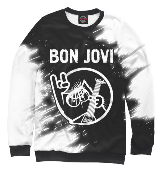 Свитшот для девочек Bon Jovi / Кот