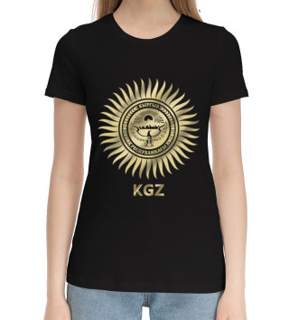Женская Хлопковая футболка Киргизия