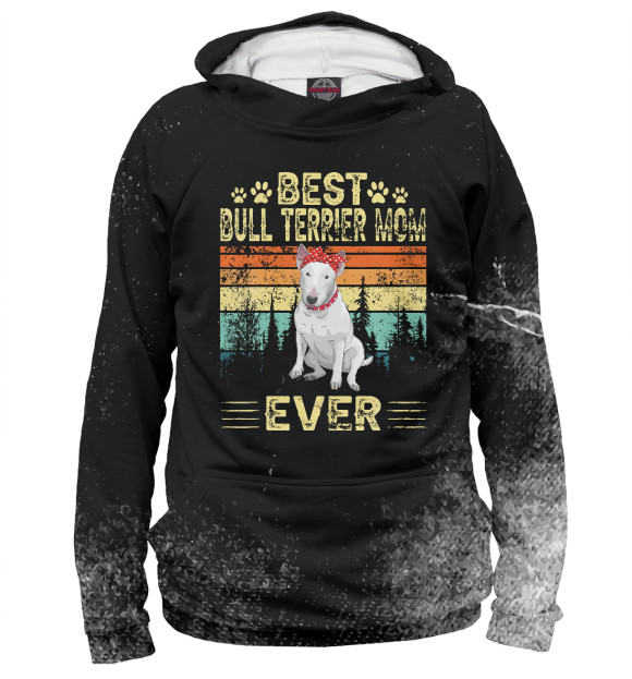 Худи Vintage Best Bull Terrier для девочек 