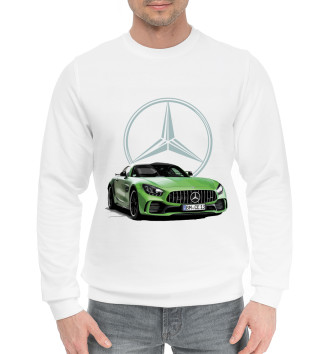 Мужской Хлопковый свитшот Mercedes V8 Biturbo
