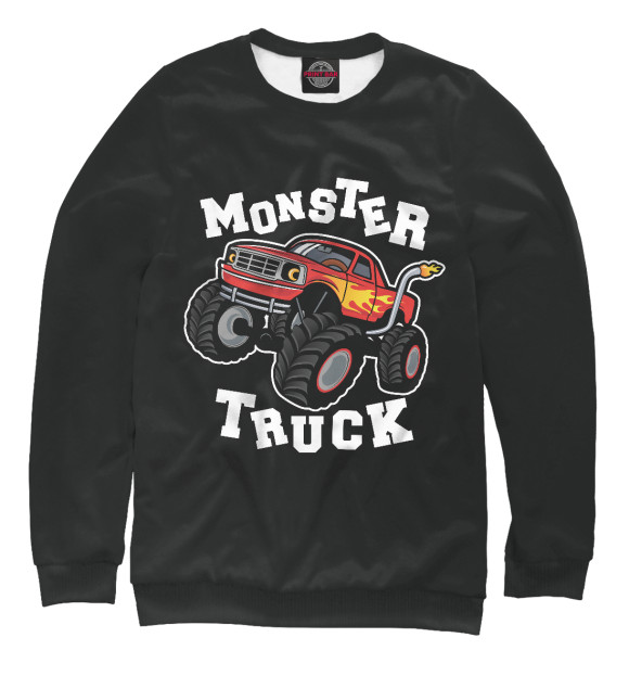 Свитшот Monster truck для девочек 