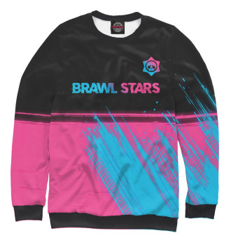 Мужской Свитшот Brawl Stars Neon Gradient (colors)