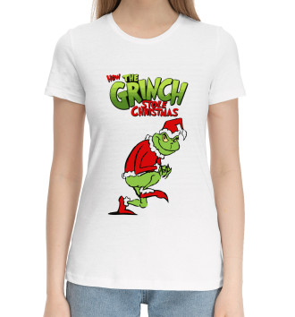Женская Хлопковая футболка The Grinch