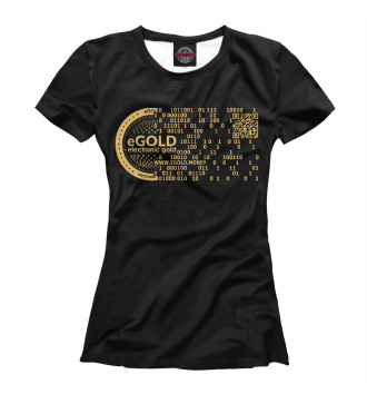 Женская Футболка Gold stablecoin eGOLD