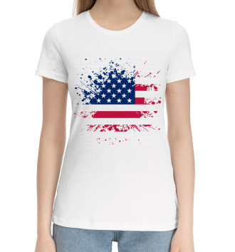 Хлопковая футболка США
