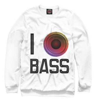 Женский Свитшот I love Bass