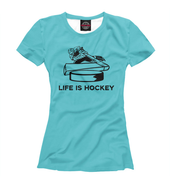 Футболка Life is Hockey для девочек 