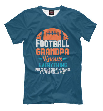 Мужская Футболка American Football Grandpa