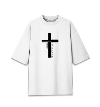 Хлопковая футболка оверсайз Армянский крест
