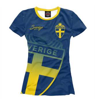 Футболка для девочек Швеция