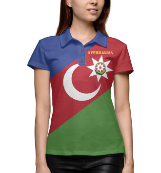 Поло Azerbaijan - герб и флаг