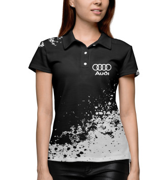 Женское Поло Audi abstract sport uniform