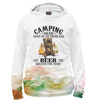 Женское Худи Camping Solves Most Of Beer