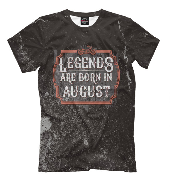 Футболка Legends Are Born In August для мальчиков 