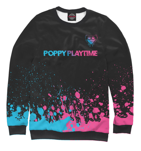 Свитшот Poppy Playtime Neon Gradient для мальчиков 