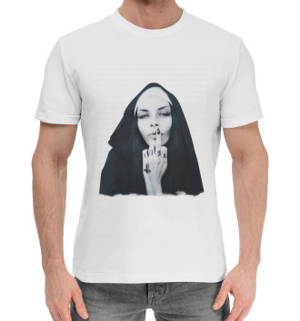Хлопковая футболка Монашка