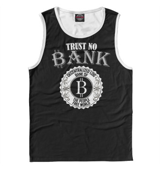 Майка для мальчиков Trust No Bank, Bitcoin