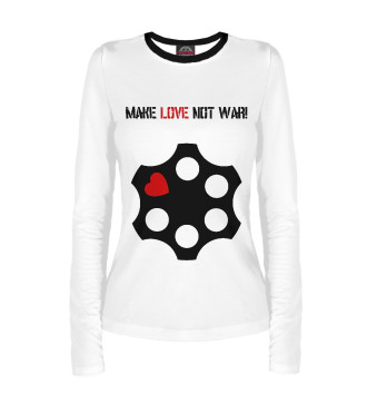 Женский Лонгслив Make love not war