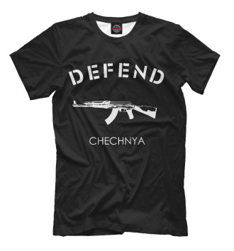 Мужская Футболка Defend Chechnya