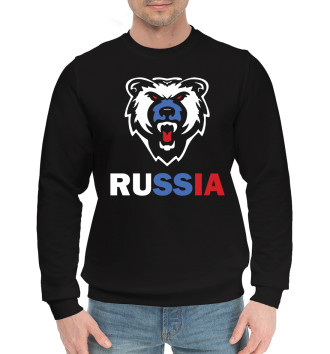 Мужской Хлопковый свитшот Русский медведь