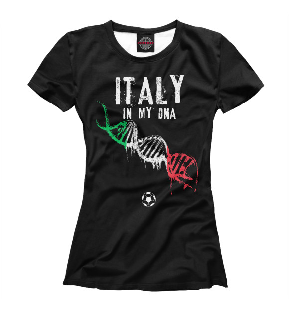 Футболка Италия в ДНК для девочек 