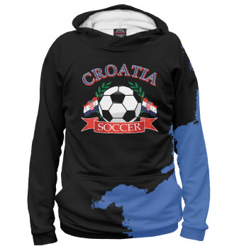 Мужское Худи Croatia soccer ball