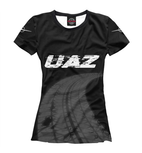 Футболка UAZ Speed Tires на темном для девочек 