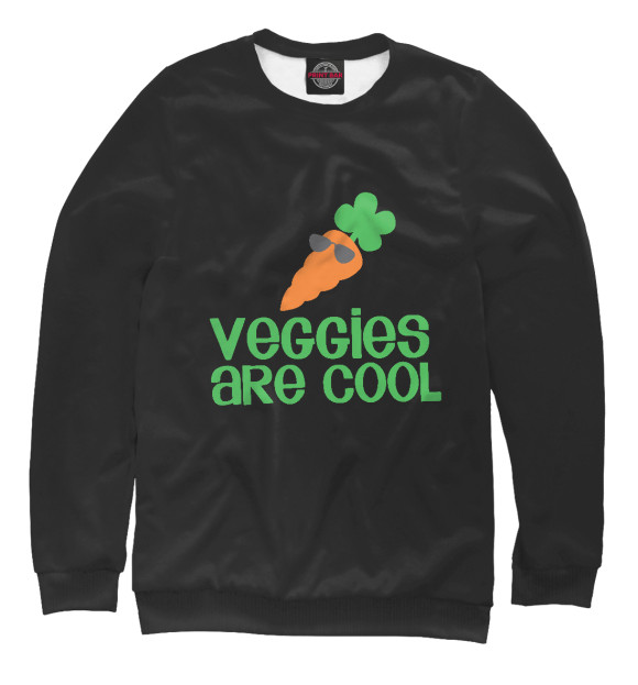 Свитшот Veggies Are Cool для девочек 