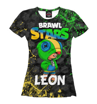 Футболка для девочек Brawl Stars Leon
