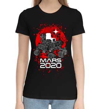 Женская Хлопковая футболка МАРС 2020, Perseverance
