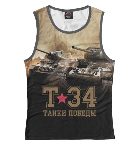 Майка Танки Победы Т-34 для девочек 