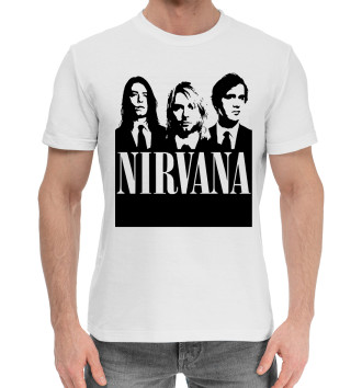 Мужская Хлопковая футболка Nirvana