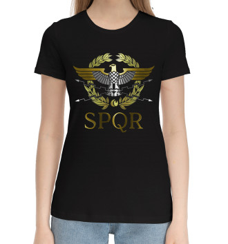 Женская Хлопковая футболка SPQR