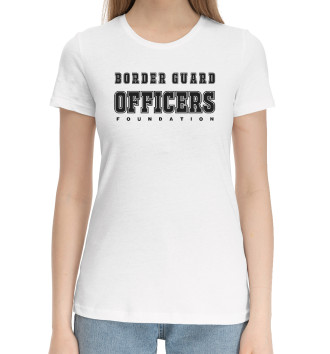 Женская Хлопковая футболка Border Guard OFFICERS Fund