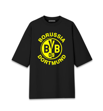 Мужская Хлопковая футболка оверсайз Боруссия Дортмунд