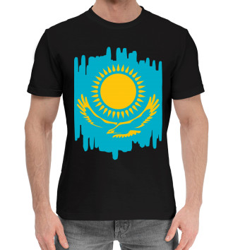 Мужская Хлопковая футболка Казахстан