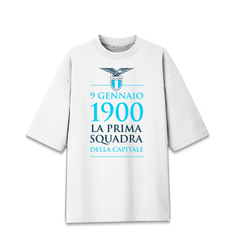 Мужская Хлопковая футболка оверсайз Лацио