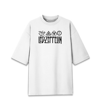 Хлопковая футболка оверсайз Led Zeppelin