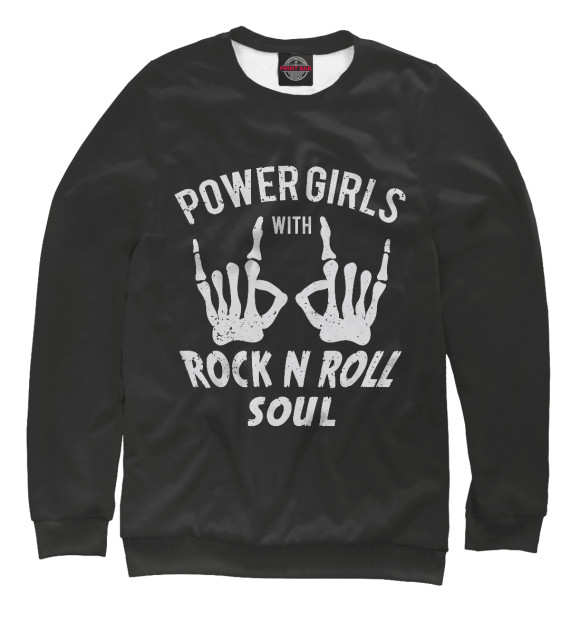Свитшот Power Girls with Rock n Roll для мальчиков 