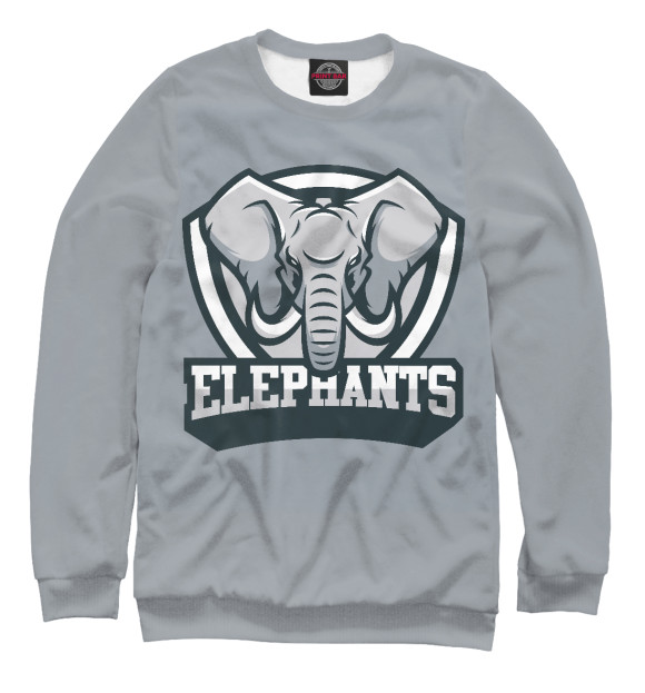 Свитшот Elephants для девочек 