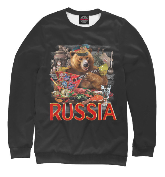 Свитшот Русский Медведь для девочек 