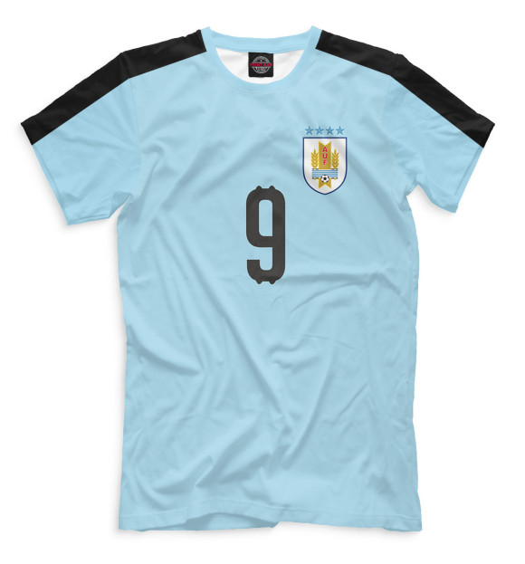 Мужская Футболка Сборная Уругвая – Суарез