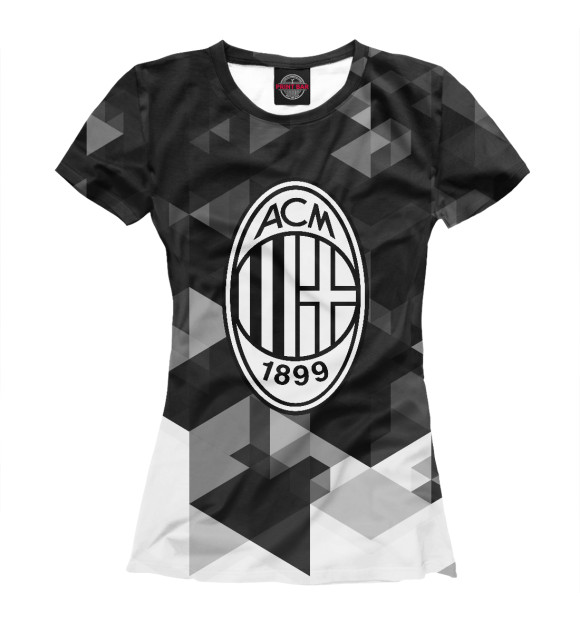 Футболка AC Milan Sport Black&White для девочек 